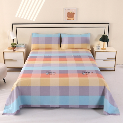 91家纺网 家纺一手货源 找家纺 （总）望淮家纺 2025新款老粗布凉席床单三件套