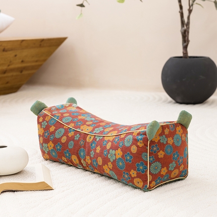 91家纺网 家纺一手货源 找家纺 （总）小猫派 2025新款亲肤舒适双层纱老虎荞麦壳枕枕头枕芯