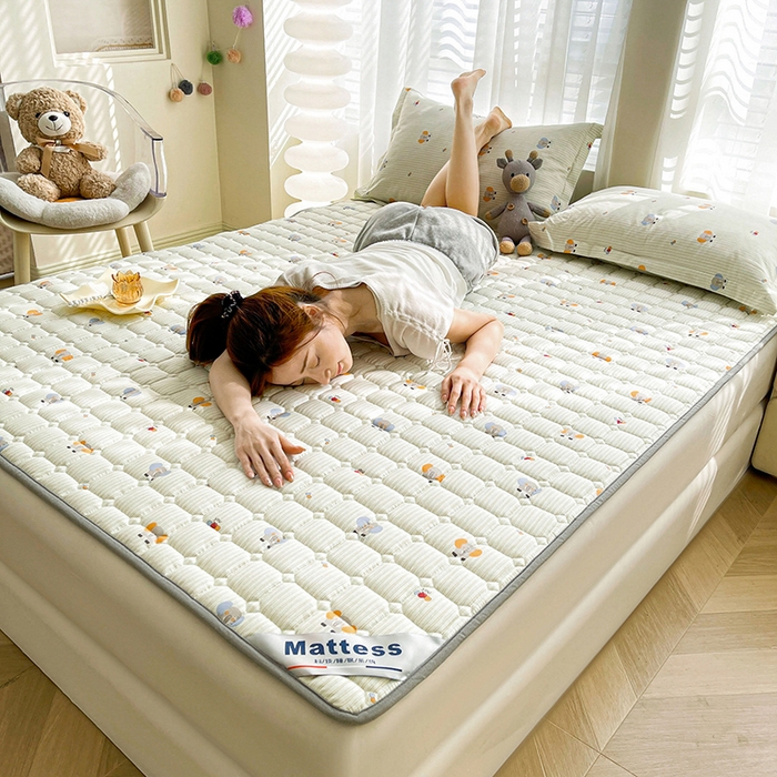 91家纺网 家纺一手货源 找家纺 丽诺床垫2025年全棉抗菌床褥床垫床护垫 小象宝