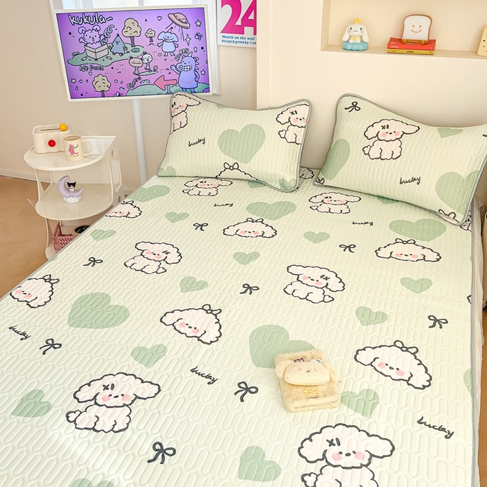 91家纺网 家纺一手货源 找家纺 （总）川悦生活 2025新款小阪凉感丝印花凉席