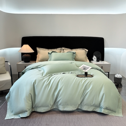 91家纺网 家纺一手货源 找家纺 （总）21度C 2025春夏新款50双股100S长绒棉纯棉双埋线镂空四件套