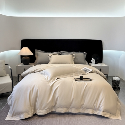 91家纺网 家纺一手货源 找家纺 （总）21度C 2025春夏新款50双股100S长绒棉纯棉双埋线镂空四件套