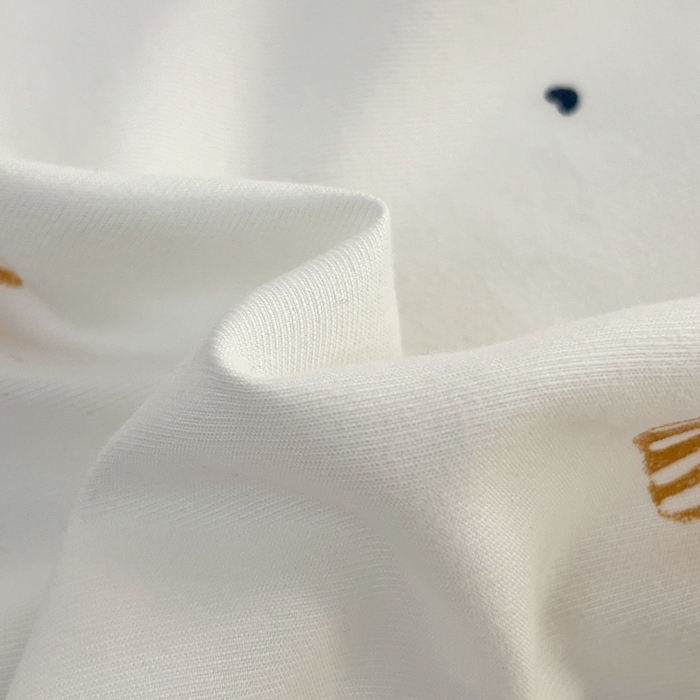 91家纺网 家纺一手货源 找家纺 默忆 2025新款针织双层纱印花糯小棉床笠 蝴蝶结