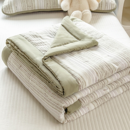慕木 2025春夏新款双层纱针织棉夏被夏凉被空调被 MIU MIU