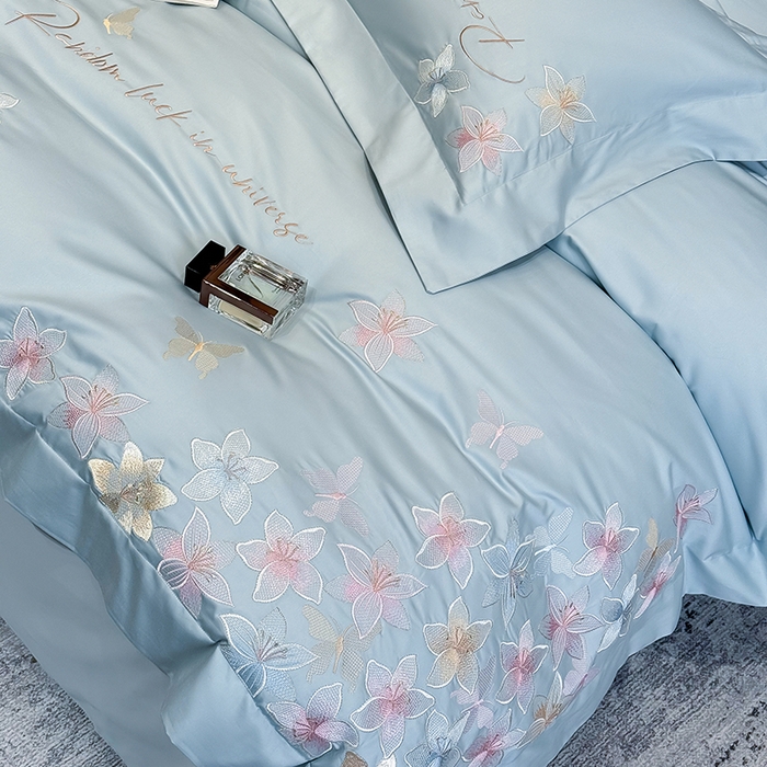 91家纺网 家纺一手货源 找家纺 星蕴家纺 2025新款澳棉正宗长绒棉四件套-诺兰 幸运兰