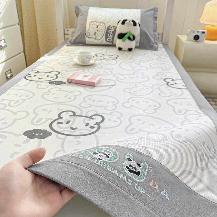 91家纺网 家纺一手货源 找家纺 （总）2025新款印花冰藤凉席-学生款