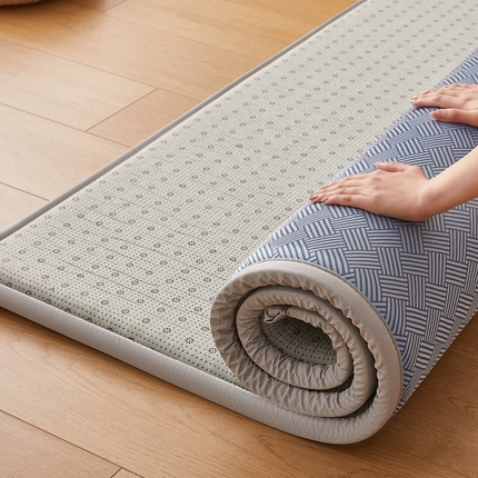 91家纺网 家纺一手货源 找家纺 （总）阿亮家居 2025新款包边工艺凉感冰藤地铺睡垫系列凉席地垫