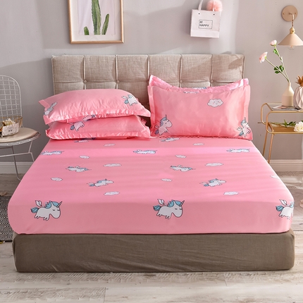 91家纺网 家纺一手货源 找家纺 （总）经年 2025新款丝绸印花冰丝四件套-单床笠