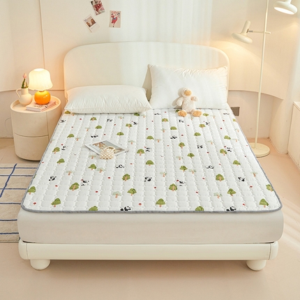 丽诺床垫2025年全棉抗菌床褥床垫床护垫 熊猫仔仔