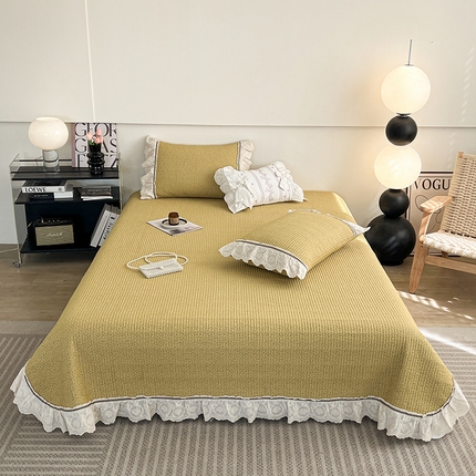 91家纺网 家纺一手货源 找家纺 （总）沐纯家居 2025新款法式小碎花床盖四件套