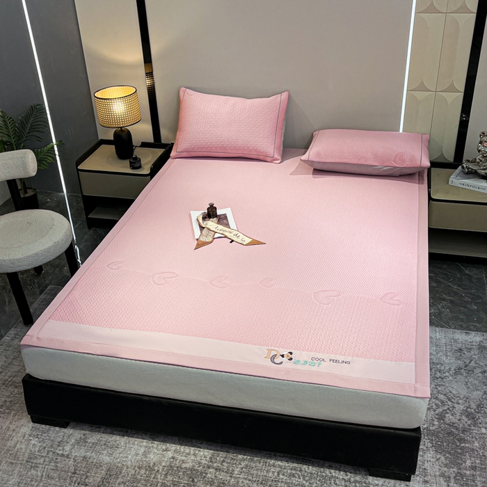 91家纺网 家纺一手货源 找家纺 （总）阿亮家居 2025新款刺绣款凉豆豆凉席