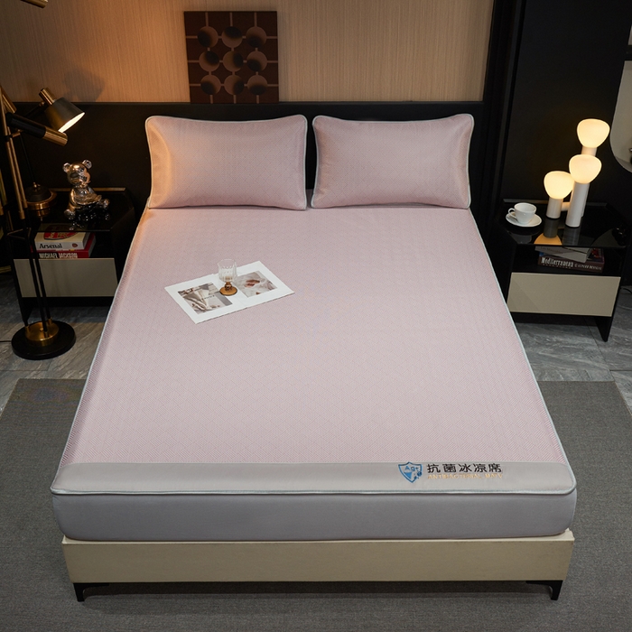 91家纺网 家纺一手货源 找家纺 （总）小萌虎 2025新款碳光抗菌冰丝凉席床笠