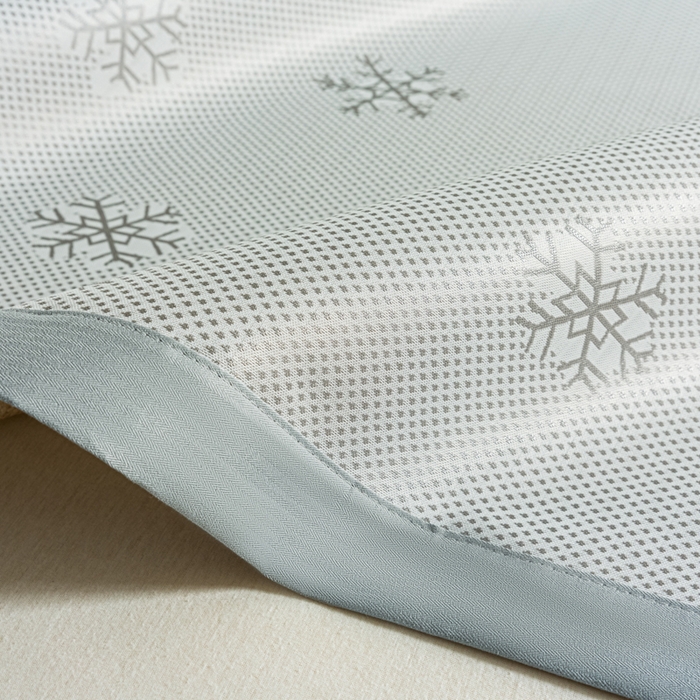 91家纺网 家纺一手货源 找家纺 阿亮家居 2025新款凉席碳光席冰丝席三件套 雪花-灰色