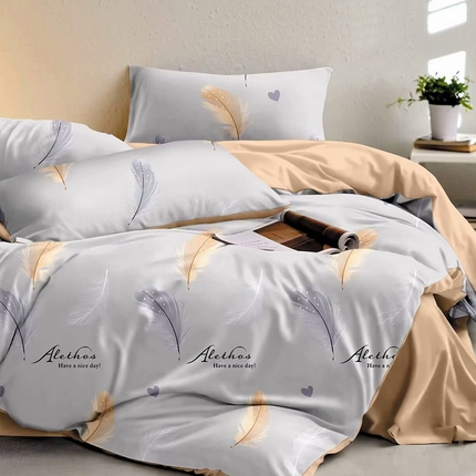 91家纺网 家纺一手货源 找家纺 （总）磨毛世家家纺 2025新款四件套加厚实体花色