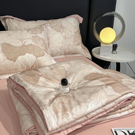 91家纺网 家纺一手货源 找家纺 （总）寐绸家纺 2025新款50兰精天丝数码印花大豆纤维夏被