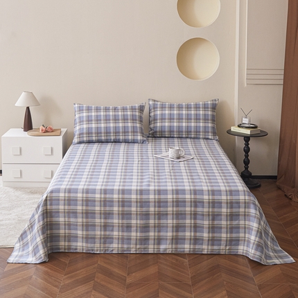 91家纺网 家纺一手货源 找家纺 （总）绒艺席业 2025新款简约原棉印花老粗布床单