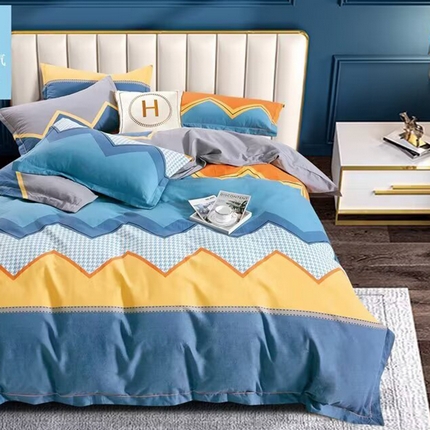 91家纺网 家纺一手货源 找家纺 （总）磨毛世家家纺 2025新款四件套加厚实体花色