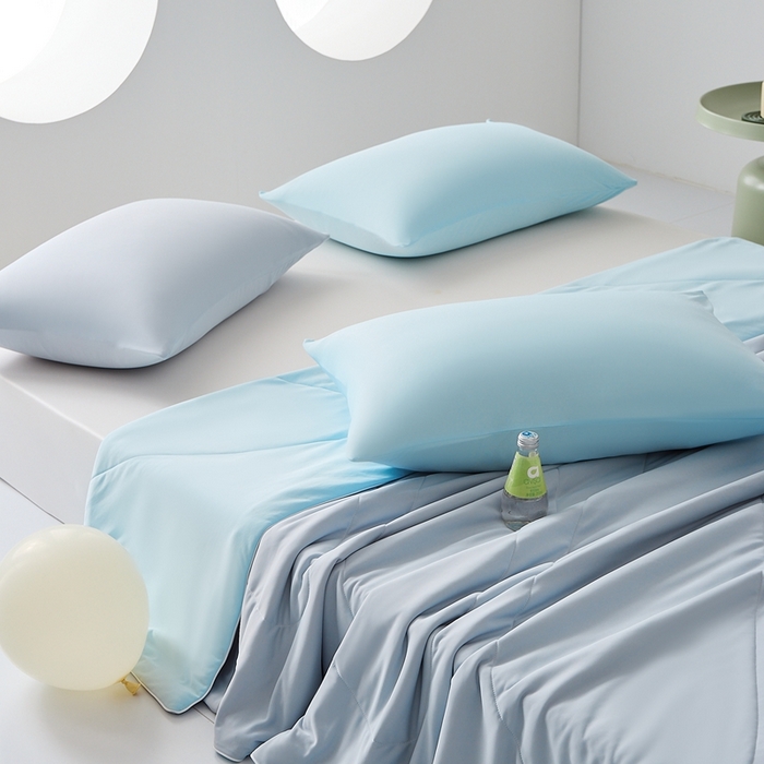 91家纺网 家纺一手货源 找家纺 LADYCOCO可可家居 2025新款凉感夏被 蓝