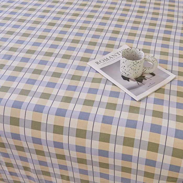 91家纺网 家纺一手货源 找家纺 绒艺席业 2025新款简约原棉印花老粗布床单 简兮米