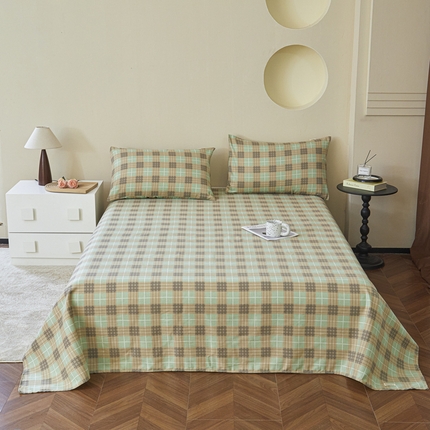 91家纺网 家纺一手货源 找家纺 （总）绒艺席业 2025新款简约原棉印花老粗布床单