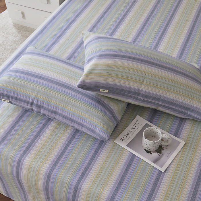 91家纺网 家纺一手货源 找家纺 绒艺席业 2025新款简约原棉印花老粗布床单 森沐