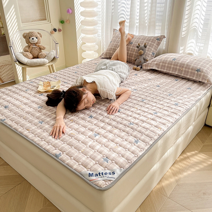 91家纺网 家纺一手货源 找家纺 丽诺床垫2025年全棉抗菌床褥床垫床护垫 星恋时刻