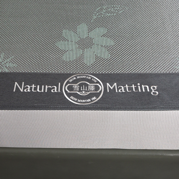 91家纺网 家纺一手货源 找家纺 （总）卡罗兰 2025新款藤席提花凉席冰丝席床笠款-向阳花系列