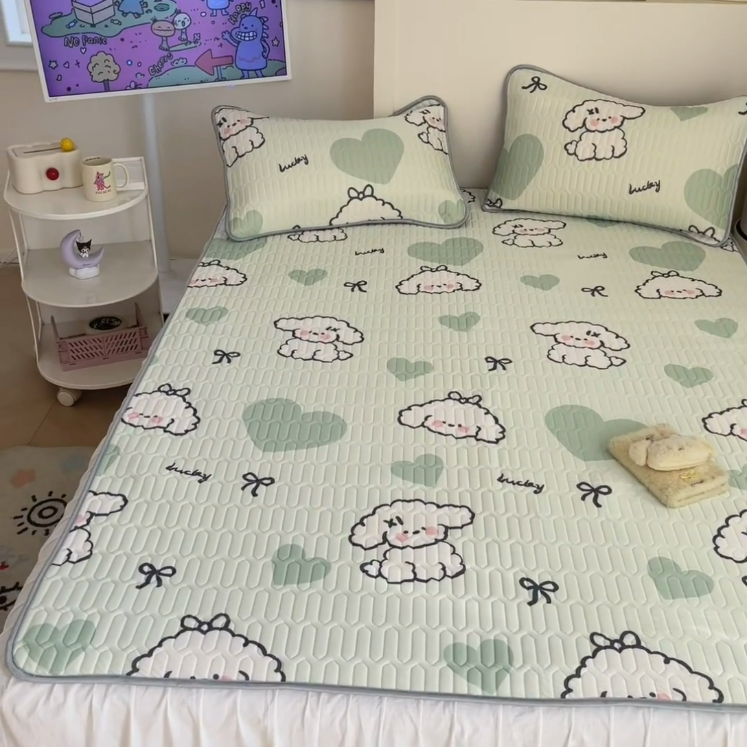 91家纺网 家纺一手货源 找家纺 （总）川悦生活 2025新款小阪凉感丝印花凉席