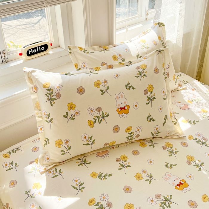 91家纺网 家纺一手货源 找家纺 （总）世爵 2025新款全棉印花小清新单品系列-单被套