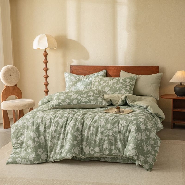 91家纺网 家纺一手货源 找家纺 （总）2025新款40s全棉双层纱圆角吊边款四件套