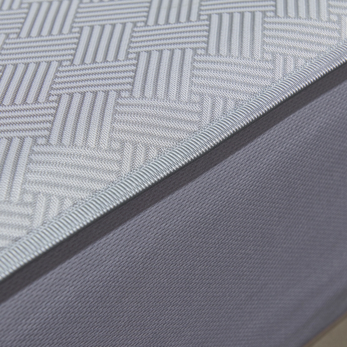 91家纺网 家纺一手货源 找家纺 小萌虎 2025新款碳光抗菌冰丝凉席床笠 饼干花-灰