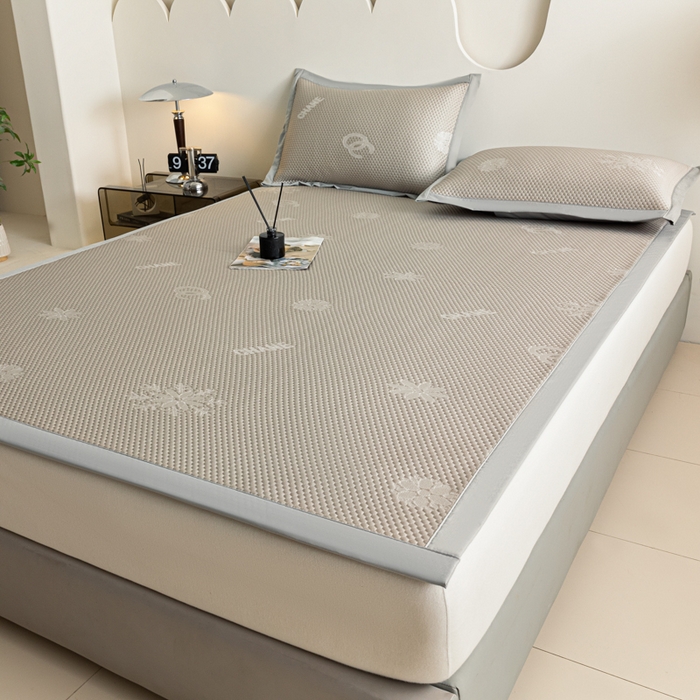 91家纺网 家纺一手货源 找家纺 阿亮家居 2025新款凉席凉豆豆软席床席款 香迪奥-玉石咖