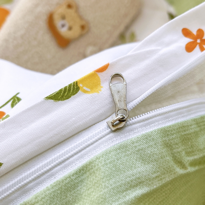 91家纺网 家纺一手货源 找家纺 世爵 2025新款全棉印花小清新单品系列-单被套 水蜜桃