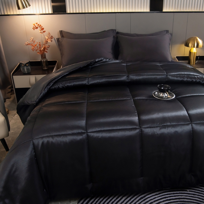 91家纺网 家纺一手货源 找家纺 （总）畅销被业 跨境外贸2025新款仿真丝四季被