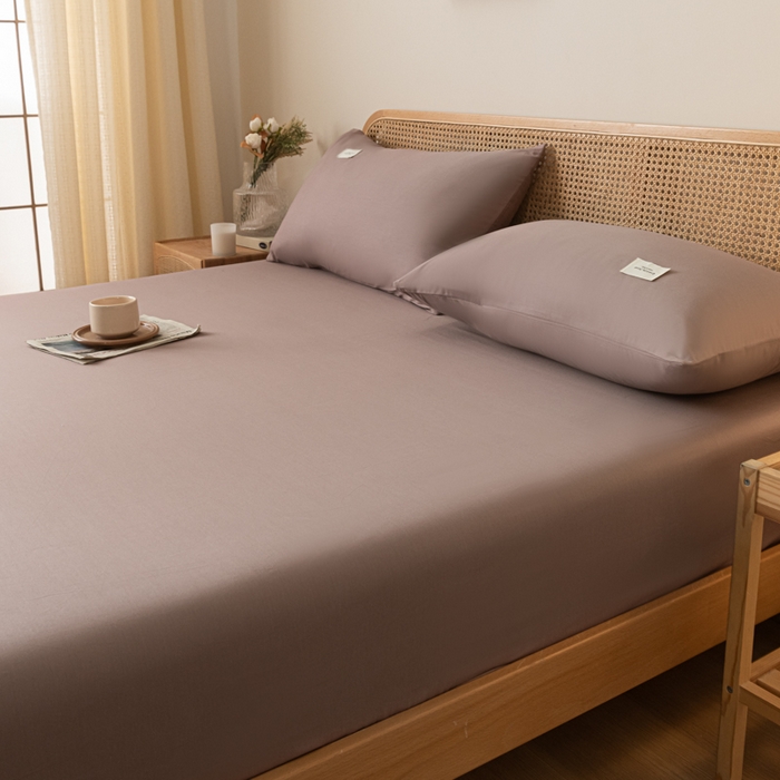 91家纺网 家纺一手货源 找家纺 梵克保罗 2025新款亲肤舒适全棉13372喷气床笠 巧棕