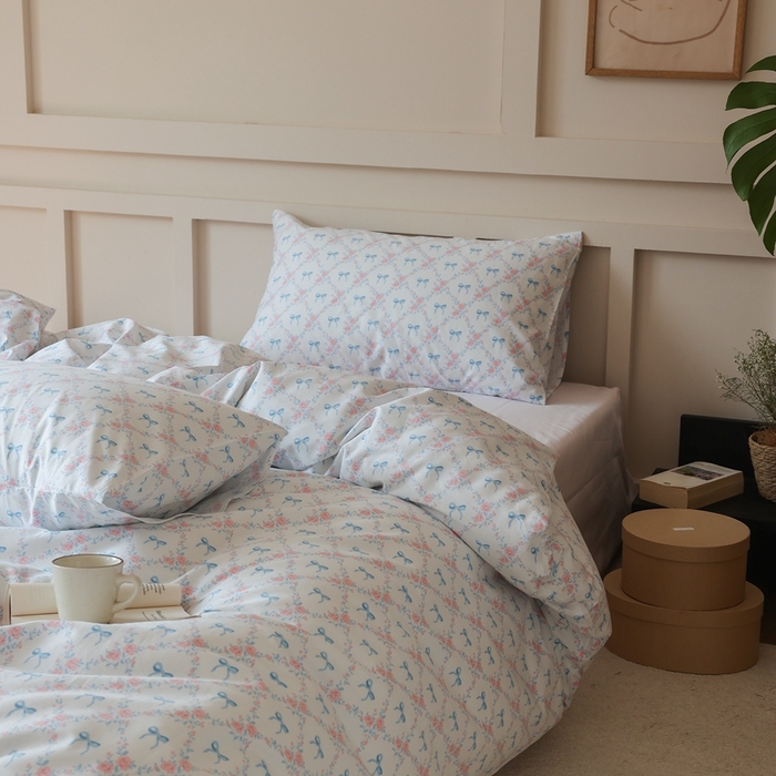 91家纺网 家纺一手货源 找家纺 棉眠 2025新款春夏花间牧歌田园系列四件套 巴黎周末