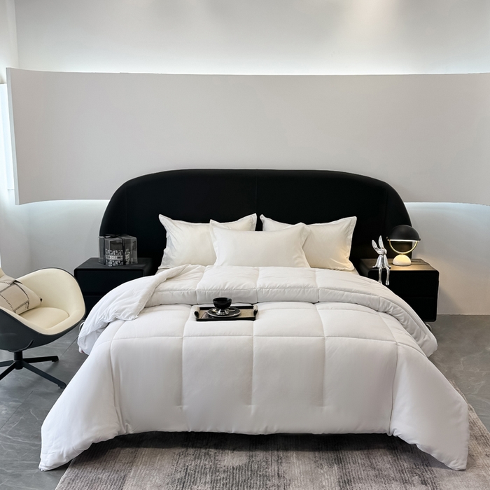 91家纺网 家纺一手货源 找家纺 畅销被业 2025新款磨毛四季被系列 磨毛-白色