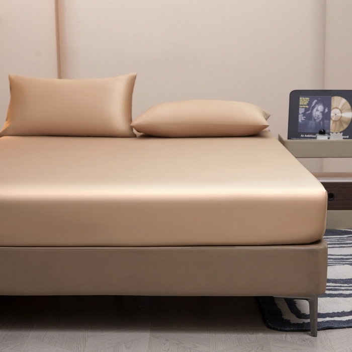 91家纺网 家纺一手货源 找家纺 梵克保罗 2025新款100支50双股全棉单品枕套 50双股-香槟金