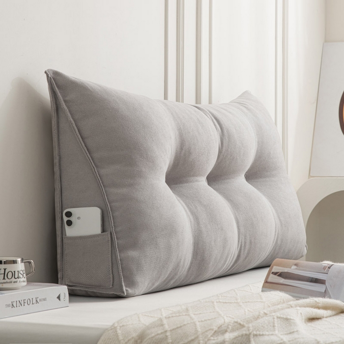 91家纺网 家纺一手货源 找家纺 美达人 2025新款韩国绒三角靠背 三角-银石灰