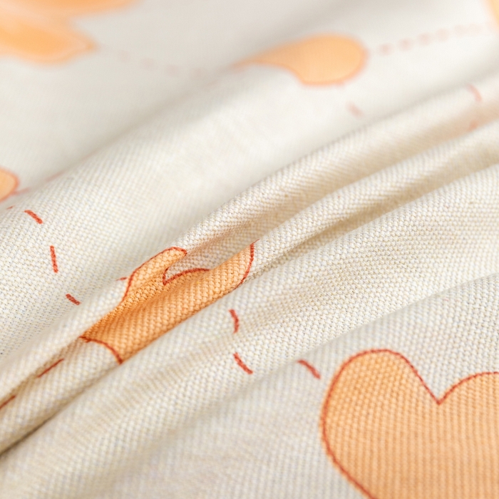 91家纺网 家纺一手货源 找家纺 2025新款老粗布床单老粗布凉席系列-凉席 爱心花朵