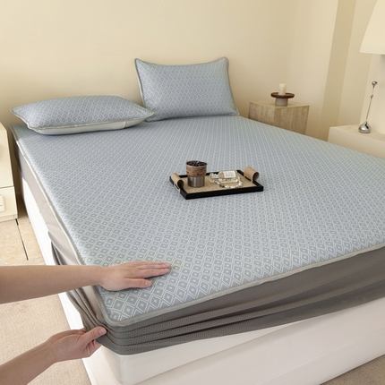 91家纺网 家纺一手货源 找家纺 （总）莱登卡奴 2025新款A类300D冰丝凉席床笠款系列