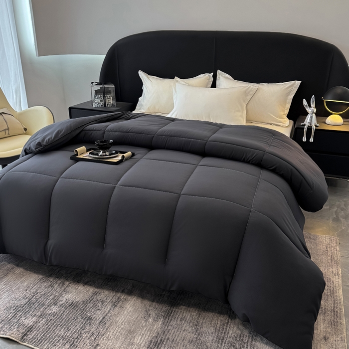 91家纺网 家纺一手货源 找家纺 畅销被业 2025新款磨毛四季被系列 磨毛-深灰