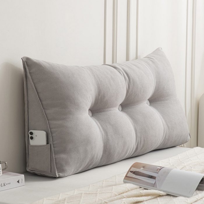 91家纺网 家纺一手货源 找家纺 美达人 2025新款韩国绒三角靠背 三角-银石灰