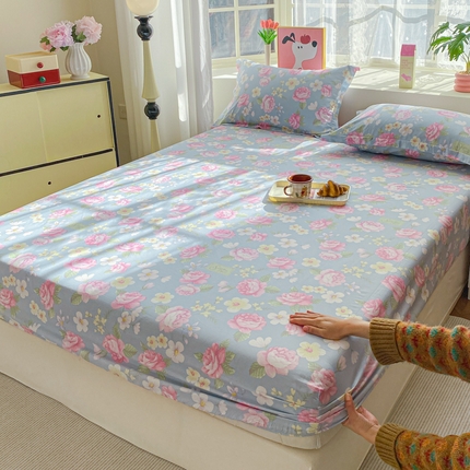 2025新款亲肤舒适全棉印花单床笠系列 纷然花朵