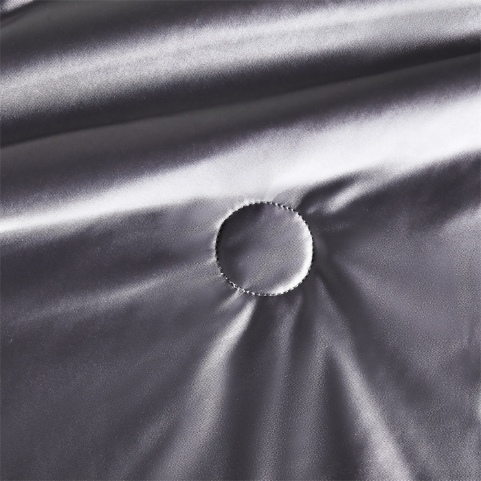 91家纺网 家纺一手货源 找家纺 雯豆家纺 2025夏季新品锦纶+氨纶高档冰丝凉感夏被空调被7A抗菌薄被芯 冰芙绸夏被-暮辰灰