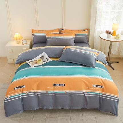 91家纺网 家纺一手货源 找家纺 爱诗诺2025加厚生态棉磨毛四件套高克重植物羊绒四件套大量现货精彩世界