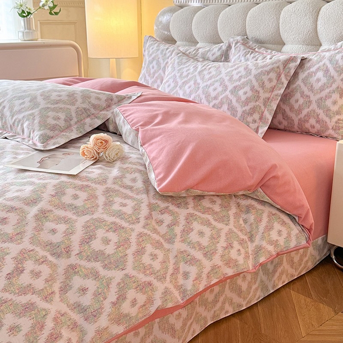 91家纺网 家纺一手货源 找家纺 幸嘉轩 2025新款全棉喷气加厚磨毛单被套 爱丽丝