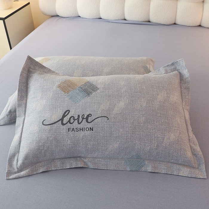 91家纺网 家纺一手货源 找家纺 幸嘉轩 2025新款全棉喷气加厚磨毛单被套 芬德拉-灰