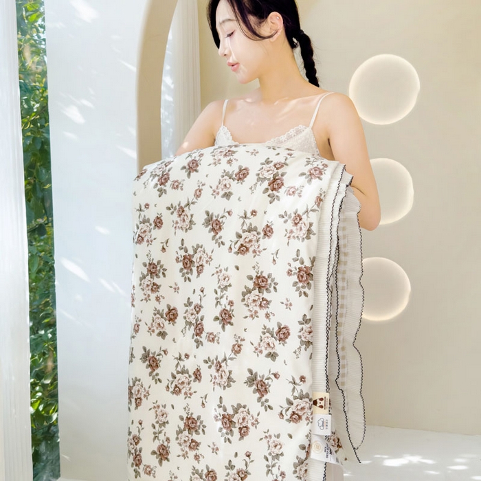 91家纺网 家纺一手货源 找家纺 （总）眠多宝 2025新款亲肤舒适水洗棉花边夏被