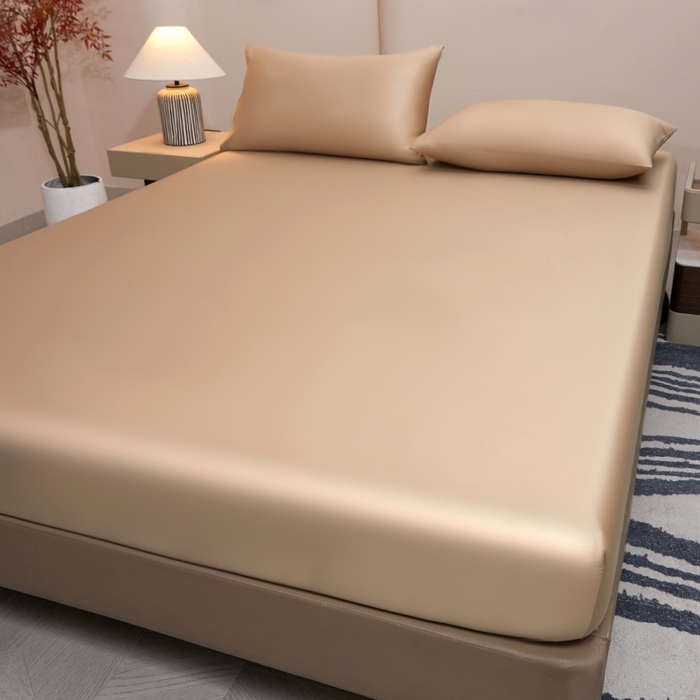 91家纺网 家纺一手货源 找家纺 梵克保罗 2025新款100支50双股全棉单品枕套 50双股-香槟金